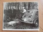 2 x vintage filmfoto o.a Fiat 500 jaren 50-60, Verzamelen, 1940 tot 1960, Zo goed als nieuw, Verzenden