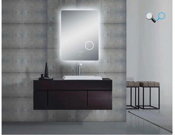 Akosi Wellness Design+ Badkamerspiegel LM-6103-60, Huis en Inrichting, Badkamer | Badkamermeubels, Nieuw, Spiegelkast, Minder dan 100 cm