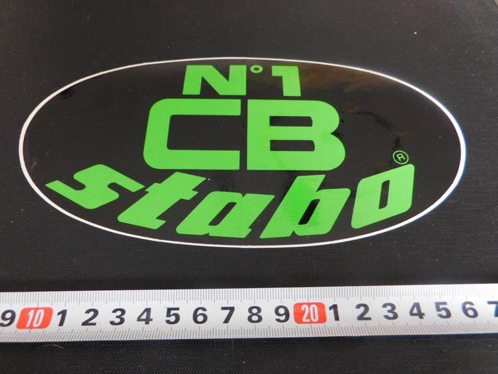 sticker No 1  CB STABO   ovaal, Verzamelen, Stickers, Zo goed als nieuw, Ophalen