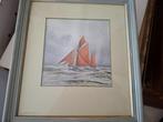 aquarel zeilschip, Antiek en Kunst, Verzenden