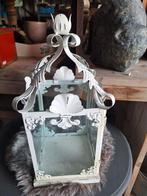 Brocante lantaarn  / windlicht, Huis en Inrichting, Woonaccessoires | Kandelaars en Kaarsen, Ophalen of Verzenden, Zo goed als nieuw