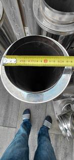 Dubbelwandig kachelpijp, Ophalen of Verzenden, Zo goed als nieuw, Hout, Houtkachel