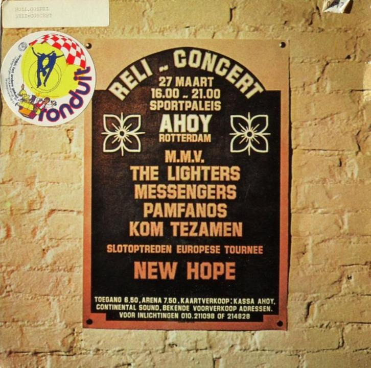 GOSPEL The,Lighters, en andere Reli-Concert Ahoy LP1976, Cd's en Dvd's, Vinyl | Pop, Gebruikt, 1960 tot 1980, 12 inch, Ophalen
