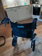 Rolstoel kleur blauw. Makkelijk inklapbaar ., Diversen, Rolstoelen, Ophalen, Zo goed als nieuw, Duwrolstoel