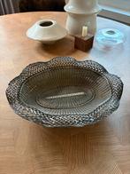 Antiek vintage zilverkleurig draadmand / brood mandje, Ophalen of Verzenden, Gebruikt, Ovaal, Overige materialen