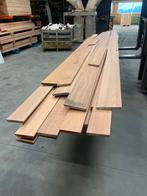 Hardhouten Vlonderplanken met B-fix groef, 8m2, Ophalen, Gebruikt, Planken, Hardhout