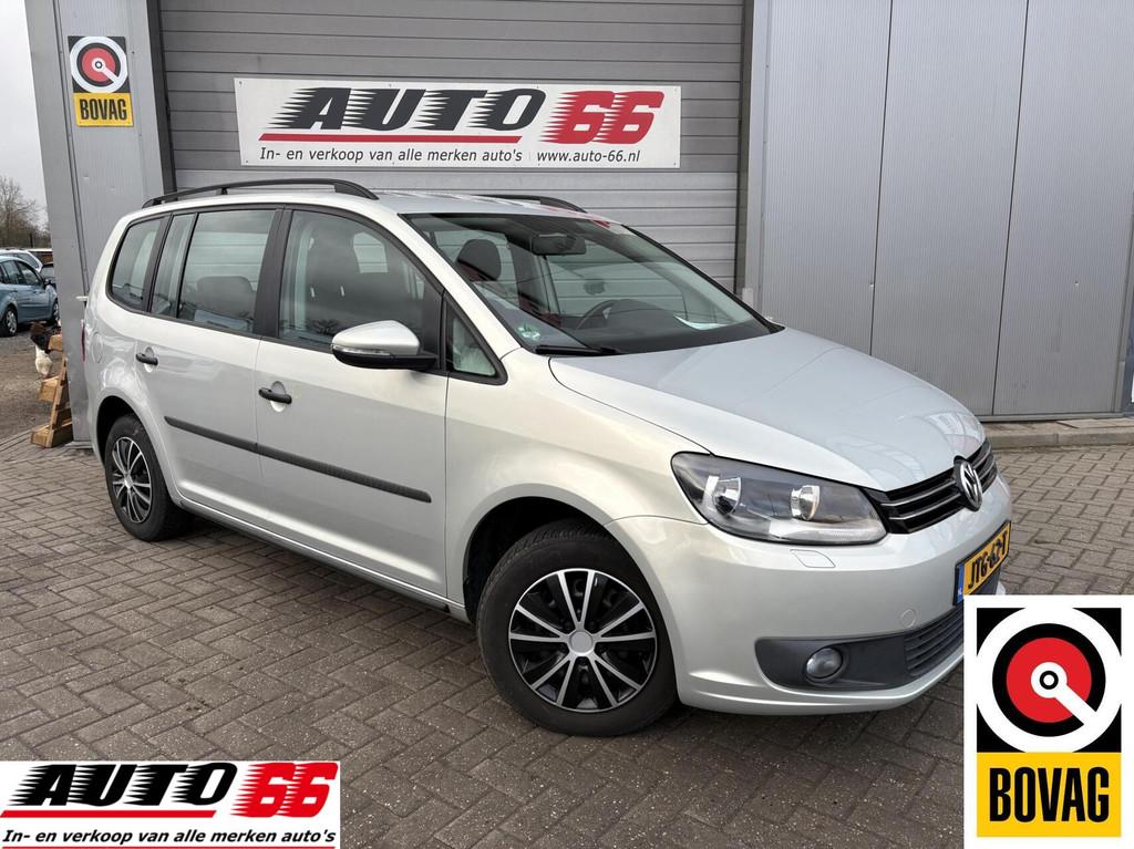 Volkswagen Touran 1.2 TSI Easyline BlueMotion, Auto's, Euro 5, Stof, Gebruikt, Zwart