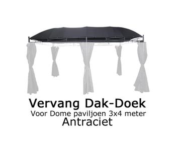 Dome 3x4m antraciet Reserve Dak-doek beschikbaar voor biedingen