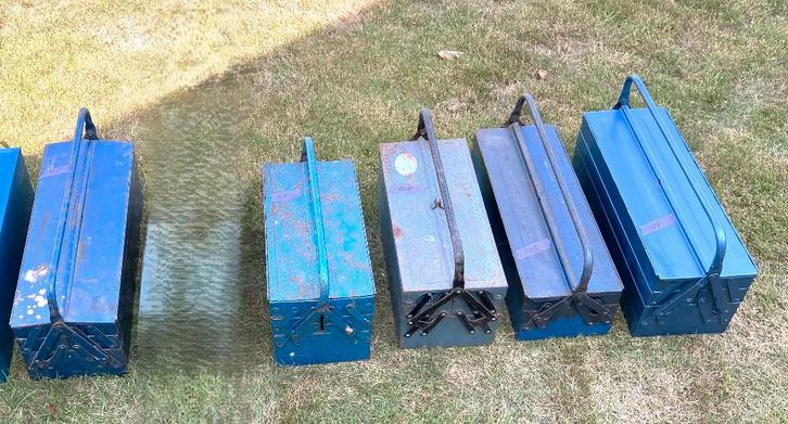 5 Gereedschapskisten, nieuw, vintage, leeg / gevuld Gedore, Doe-het-zelf en Verbouw, Gereedschap | Handgereedschap, Nieuw, Ophalen of Verzenden