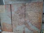 Kaart van West-Europa, drieluik, drie identieke delen. Duits, Boeken, Atlassen en Landkaarten, Gelezen, Europa Overig, 1800 tot 2000