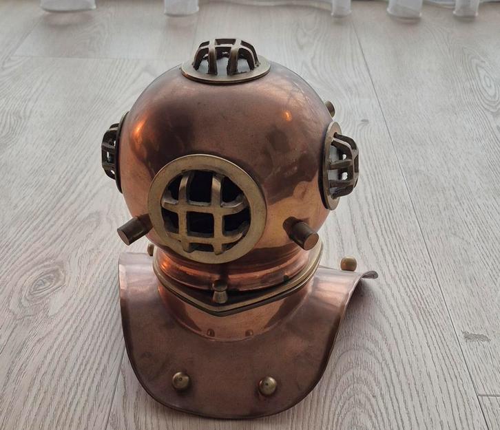 Oude Duikhelm Replica Brons/Messing, Antiek en Kunst, Antiek | Overige Antiek, Ophalen