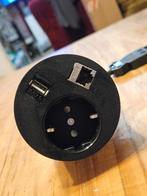Netbox Point Inbouw stroomblok tafelcontactdoos 220 USB CAT6, Ophalen of Verzenden, Gebruikt, Stopcontact