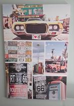 Canvas doek Route 66, Ophalen, 75 tot 100 cm, 75 cm of meer, Print