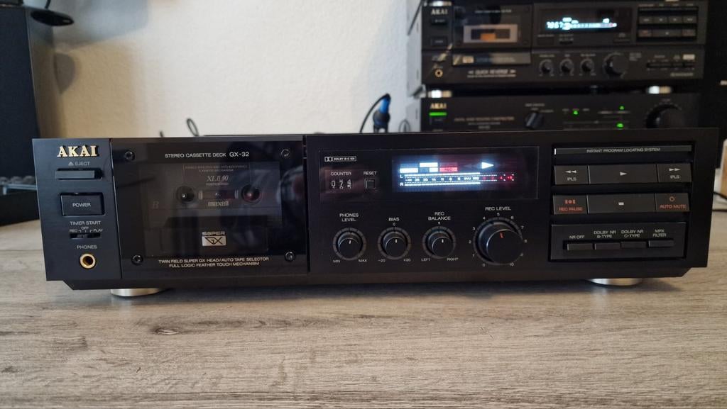 Zeer nette Akai GX-32. Nieuwe snaren., Ophalen, Enkel, Akai, Tiptoetsen
