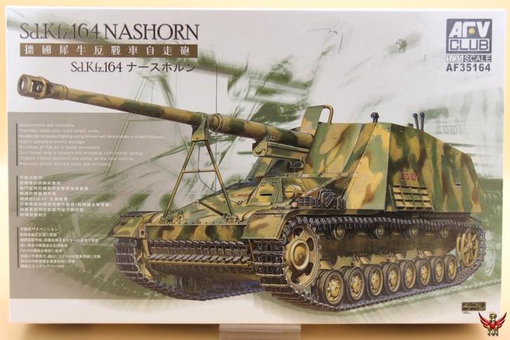 ROWASP | AFV Club 1/35 Sd Kfz 164 Nashorn, Hobby en Vrije tijd, Modelbouw | Auto's en Voertuigen, Nieuw, Tank, 1:32 tot 1:50, Overige merken