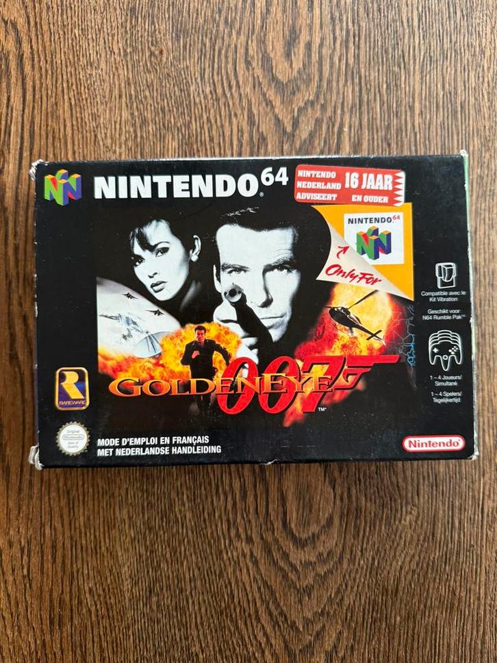 Nintendo 64 spel Goldeneye 007, Spelcomputers en Games, Games | Nintendo 64, Zo goed als nieuw, Shooter, 3 spelers of meer, Ophalen of Verzenden