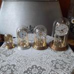 4 Stolpklokjes - Hettich, Junghans, Hermle, Ophalen of Verzenden, Gebruikt, Digitaal, Wekker of Tafelklok