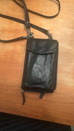 Burkely Telefoon Tas/Portemonnee Leer, Overige merken, Gebruikt, Verzenden, Zwart