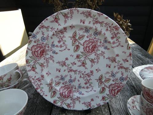 Johnson Brothers/Bros ROSE CHINTZ groot gebak/taartbord 31cm, Huis en Inrichting, Keuken | Servies, Zo goed als nieuw, Overige stijlen