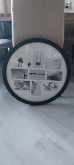 Ronde Fotolijst - Zwart Frame, Ophalen, Zo goed als nieuw, Minder dan 50 cm, Minder dan 50 cm