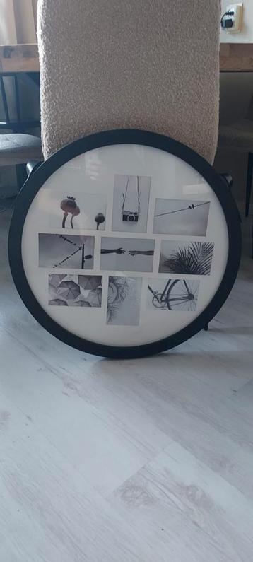 Ronde Fotolijst - Zwart Frame beschikbaar voor biedingen