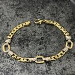 18k gouden armband massief schakel model, Ophalen of Verzenden, Nieuw, Goud