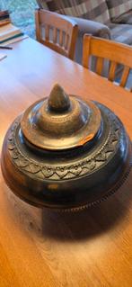 Oude stenen pot met deksel, Ophalen of Verzenden