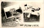 Herwijnen - Groeten uit, Ophalen of Verzenden, 1940 tot 1960, Gelopen, Gelderland