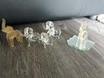 Glazen beeldjes dieren, Verzamelen, Beelden en Beeldjes, Ophalen of Verzenden, Gebruikt, Dier