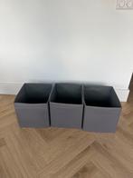 Ikea Kallax opbergers 2x grijs, Ophalen, Gebruikt, 50 tot 100 cm, Minder dan 100 cm