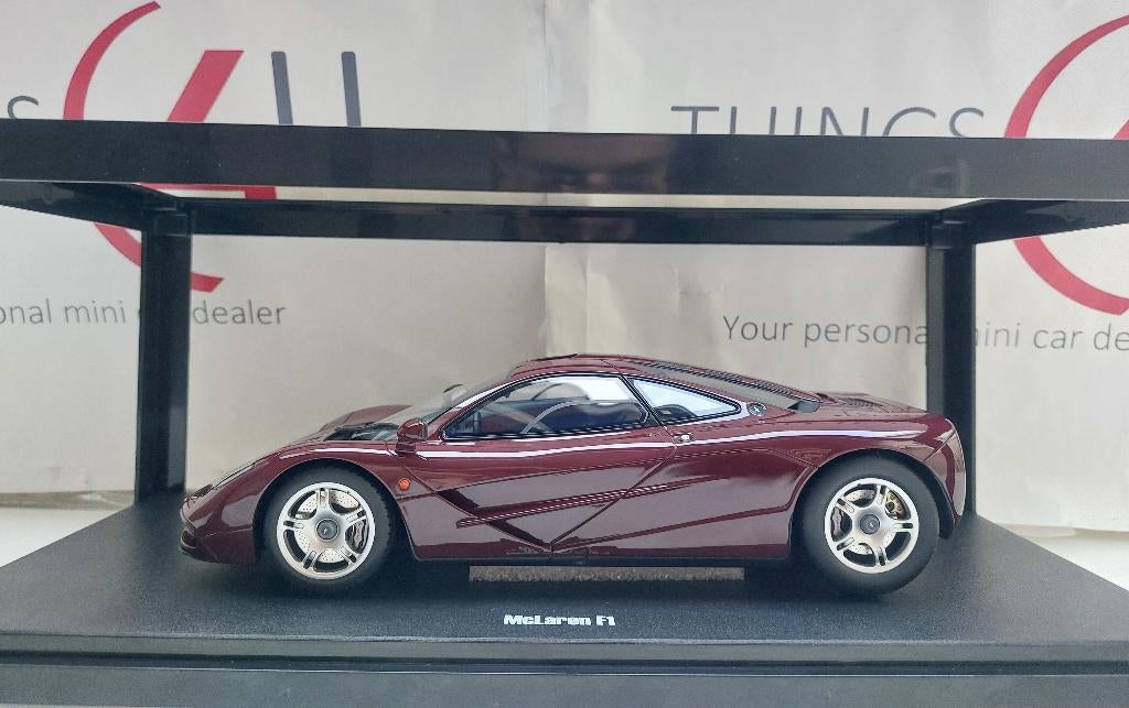 GT Spirit 1:18 McLaren F1 Road Car Burgundy red 1992 nieuw, Hobby en Vrije tijd, Modelauto's | 1:18, Ophalen of Verzenden, Nieuw