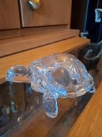 Decoratief glazen schildpad beeld, Ophalen of Verzenden, Zo goed als nieuw, Kunststof, Dierenbeeld