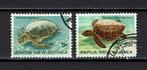 postzegels Papoea Nieuw Guinea schildpadden (1984), Postzegels en Munten, Ophalen of Verzenden, Gestempeld