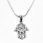 Gerhodineerd Dames Ketting + Fatima Handhanger - RVS, Sieraden, Tassen en Uiterlijk, Kettingen, Birgitta-Gracht 33, 6465 EL Kerkrade, Nederland