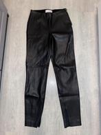 Leren legging met Split, Kleding | Dames, Broeken en Pantalons, Lang, Maat 34 (XS) of kleiner, Mango, Ophalen of Verzenden