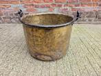 Zware , koperen plantenbak / houtketel, Gebruikt, Minder dan 30 cm, Minder dan 60 cm, Rond