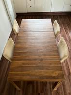 Teak houten tafel., 50 tot 100 cm, Nieuw, 150 tot 200 cm, Modern