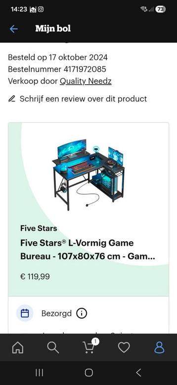 L-vormig Bureau - Zo goed als nieuw! beschikbaar voor biedingen