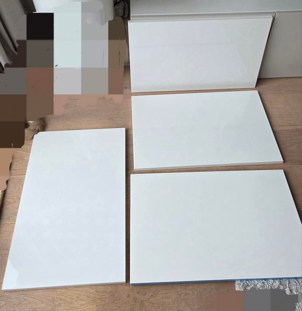 Besta kast deurtjes Selsviken hoogglans wit 2x, Huis en Inrichting, Kasten | Wandmeubels, Gebruikt, Minder dan 100 cm, Minder dan 150 cm