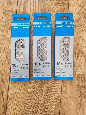 Shimano CN-6600 10 speed ketting NIEUW voor racefiets 114L beschikbaar voor biedingen