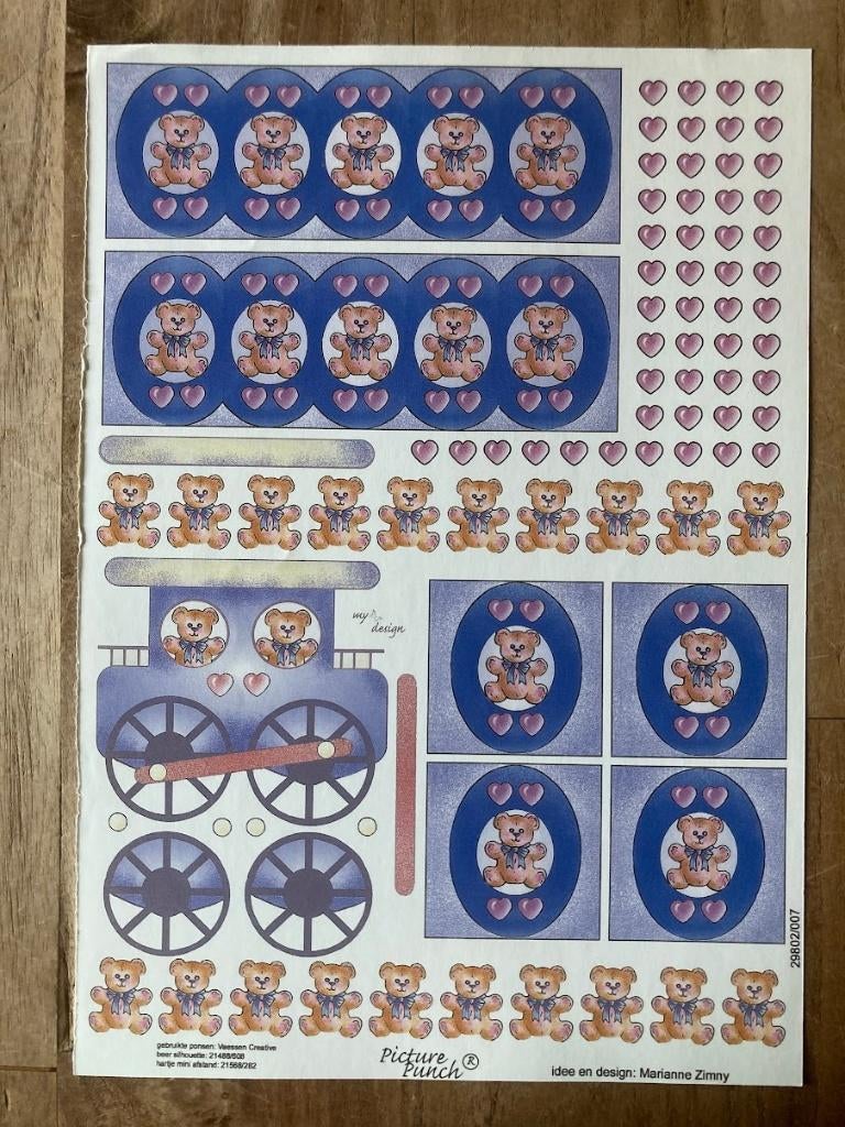 Knipvel Picture Punch - baby geboorte, Hobby en Vrije tijd, Kaarten | Zelf maken, Ophalen of Verzenden, Nieuw, Kind, Knipvel