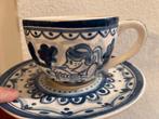 Blond Amsterdam delfts blauw mok en schotel, Huis en Inrichting, Keuken | Servies, Ophalen, Blond Amsterdam, Zo goed als nieuw