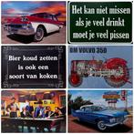 Fendt 1966 tractor reclamebord van metaal wandbord, Nieuw, Reclamebord, Ophalen of Verzenden
