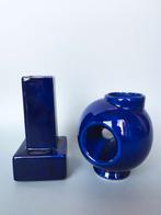 Blauw keramiek vazen Afina Rijnsburg keramiek retro vintage, Verzenden