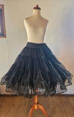Mooie volle zwarte petticoat, Ophalen of Verzenden, Gedragen, Zwart, Overige typen