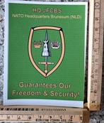 Sticker NATO HQ Brunssum HQJFCBS logo, Ophalen of Verzenden, Zo goed als nieuw