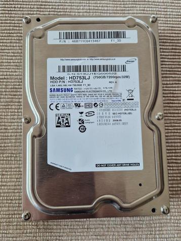 hard disk 750GB Samsung beschikbaar voor biedingen