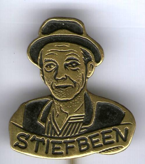 Stiefbeen zwart op koper tv serie speldje ( S_203a ), Verzamelen, Speldjes, Pins en Buttons, Nieuw, Speldje of Pin, Figuurtje