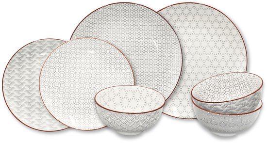Serviesset "Slow" - 18 delig - 6 Persoons - Porselein, Huis en Inrichting, Keuken | Servies, Nieuw, Compleet servies, Overige stijlen