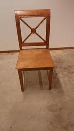 6 houten stoelen, Huis en Inrichting, Stoelen, Vijf, Zes of meer stoelen, Bruin, Zo goed als nieuw, Hout